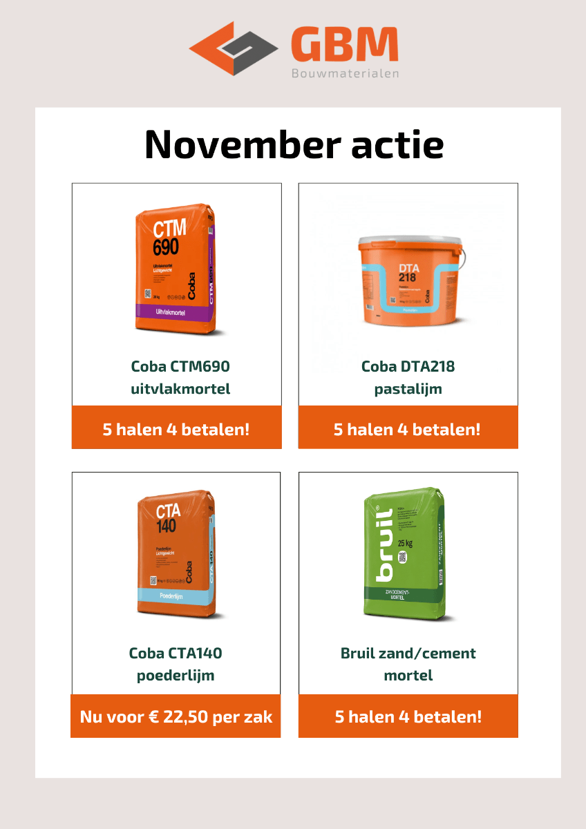 November actie tegelzetters